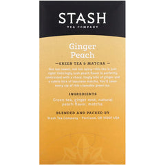 Green Tea & Matcha - Ginger Peach