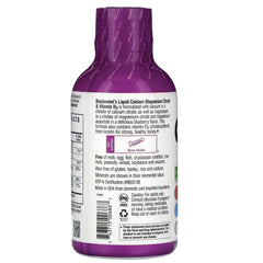 Liquid Calcium Magnesium Citrate & Vitamin D3 - Blueberry