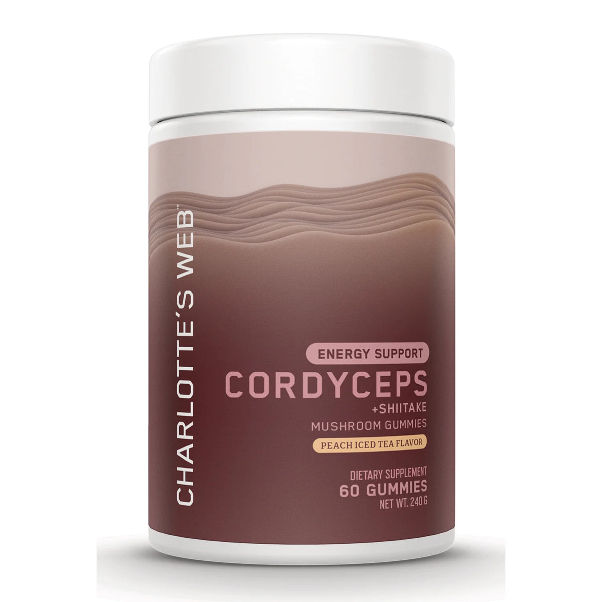 Energy Support Cordyceps Gummies - Peach Iced Tea