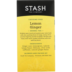 Herbal Tea - Caffeine-Free - Lemon Ginger