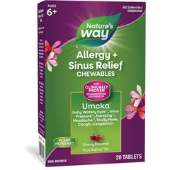 Umcka Allergy + Sinus Relief Chewables - Cherry