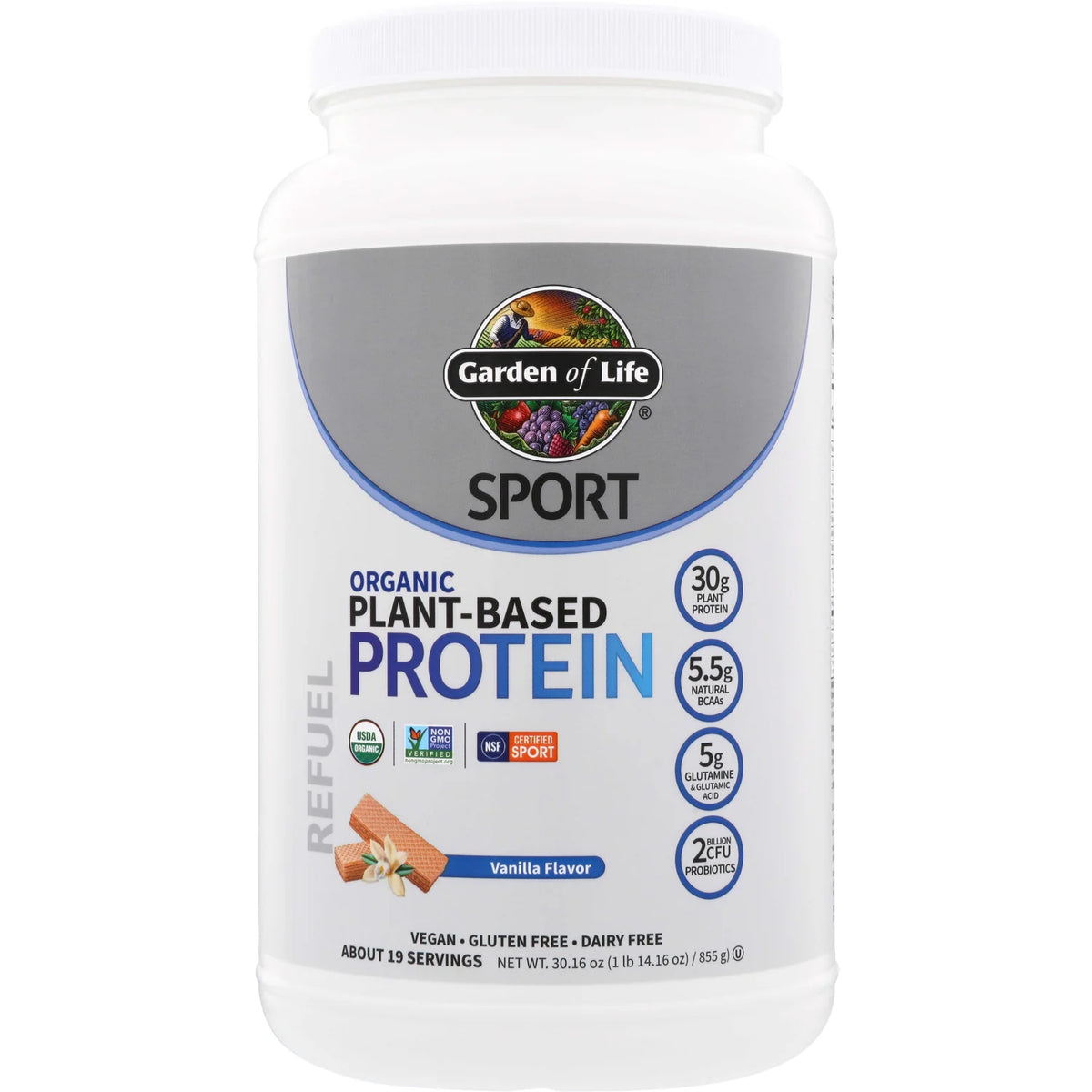 SPORT Organic Plant-Based Protein - Vanilla