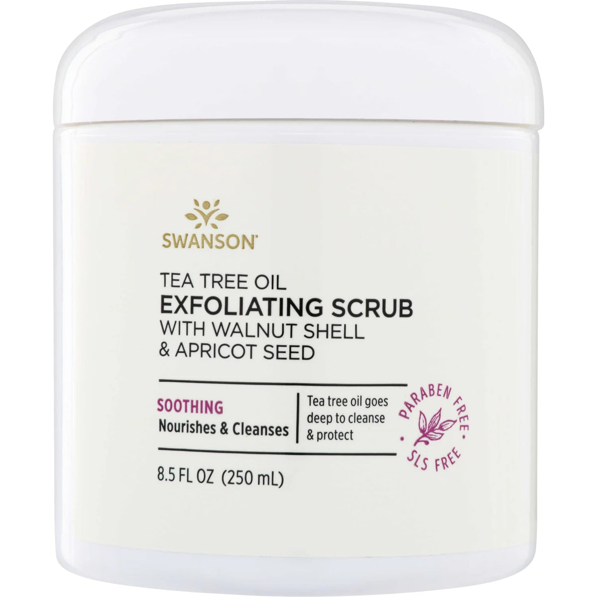 Tea Tree Oil Exfoliating Scrub with Walnut Shell & Apricot Seed
