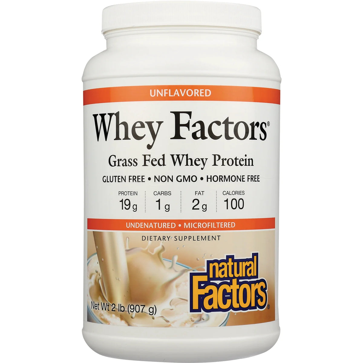Whey Factors Grass Fed Whey Protein - Unflavored