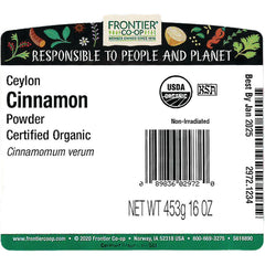 Ceylon Cinnamon Powder Certified Organic