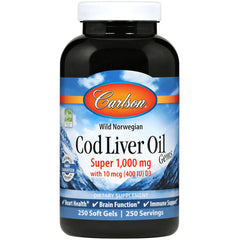 Wild Norwegian Cod Liver Oil Gems