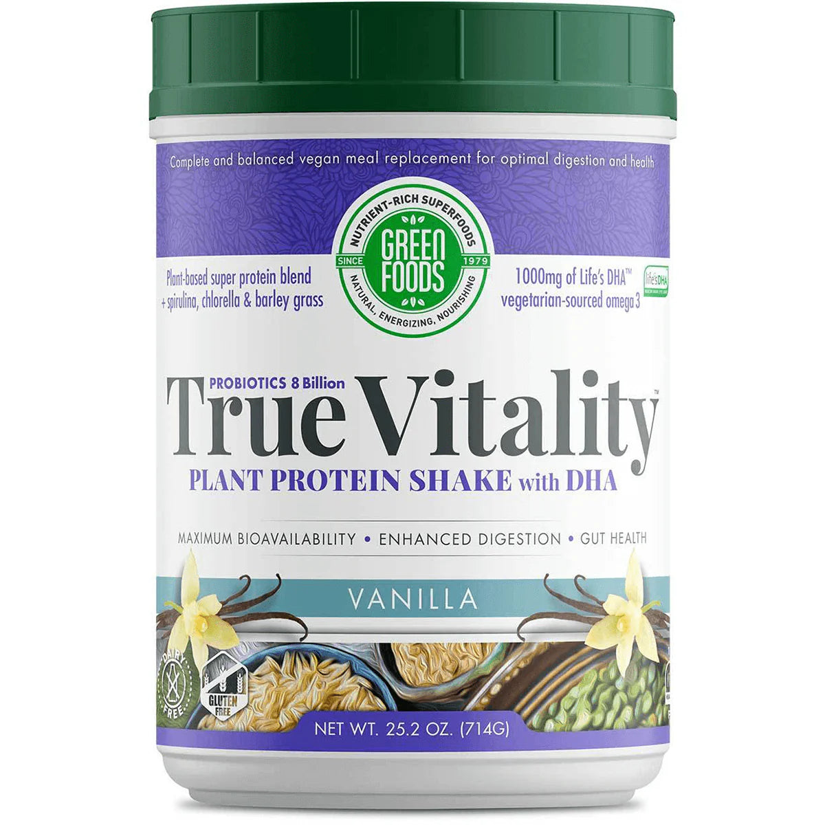 True Vitality Plant Protein Shake with DHA - Vanilla