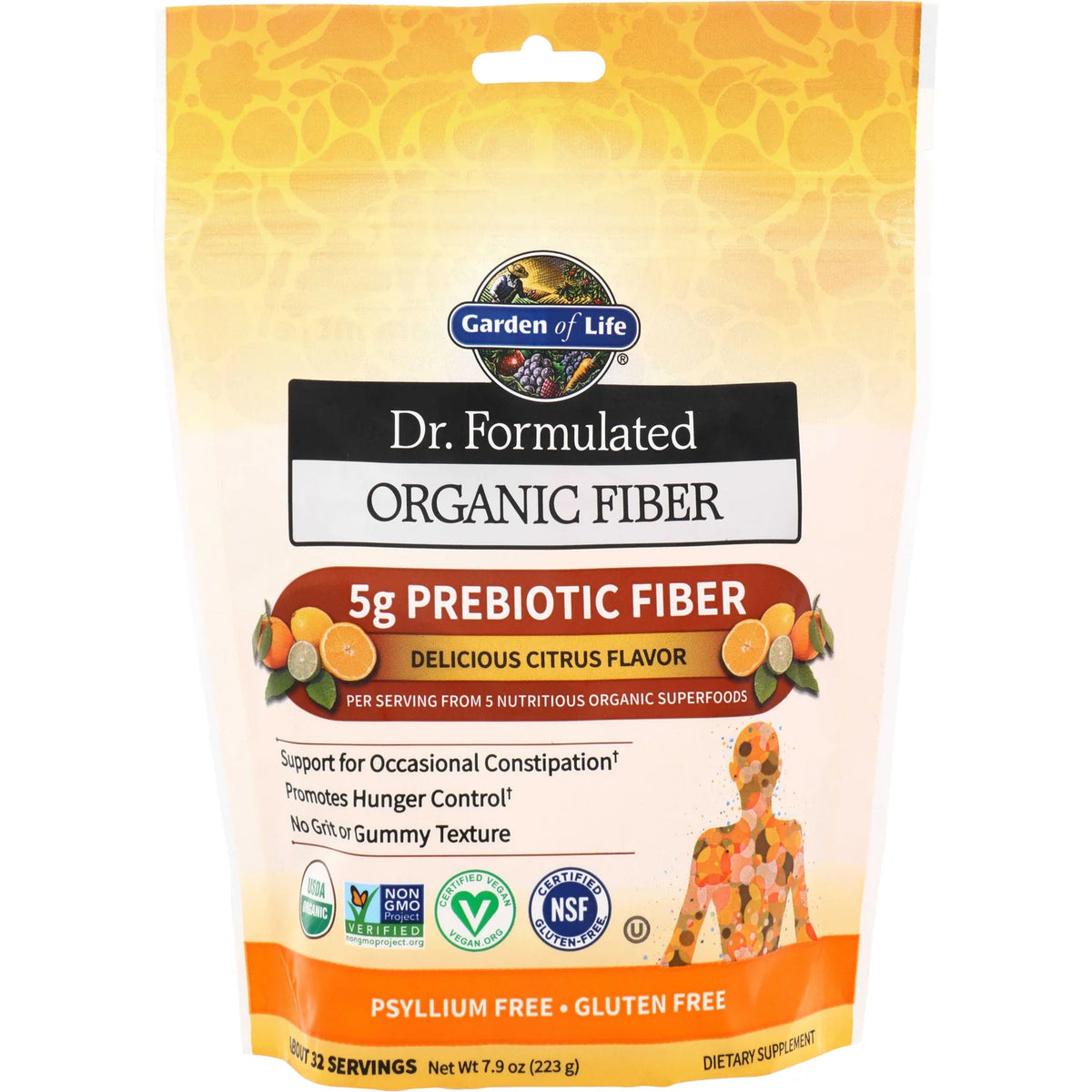 Dr. Formulated Organic Fiber - Delicious Citrus Flavor