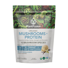 Organic Mushrooms + Protein - Creamy Vanilla Bean