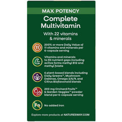 Alive! Max 6 Potency Adult Complete Multivitamin - No Added Iron
